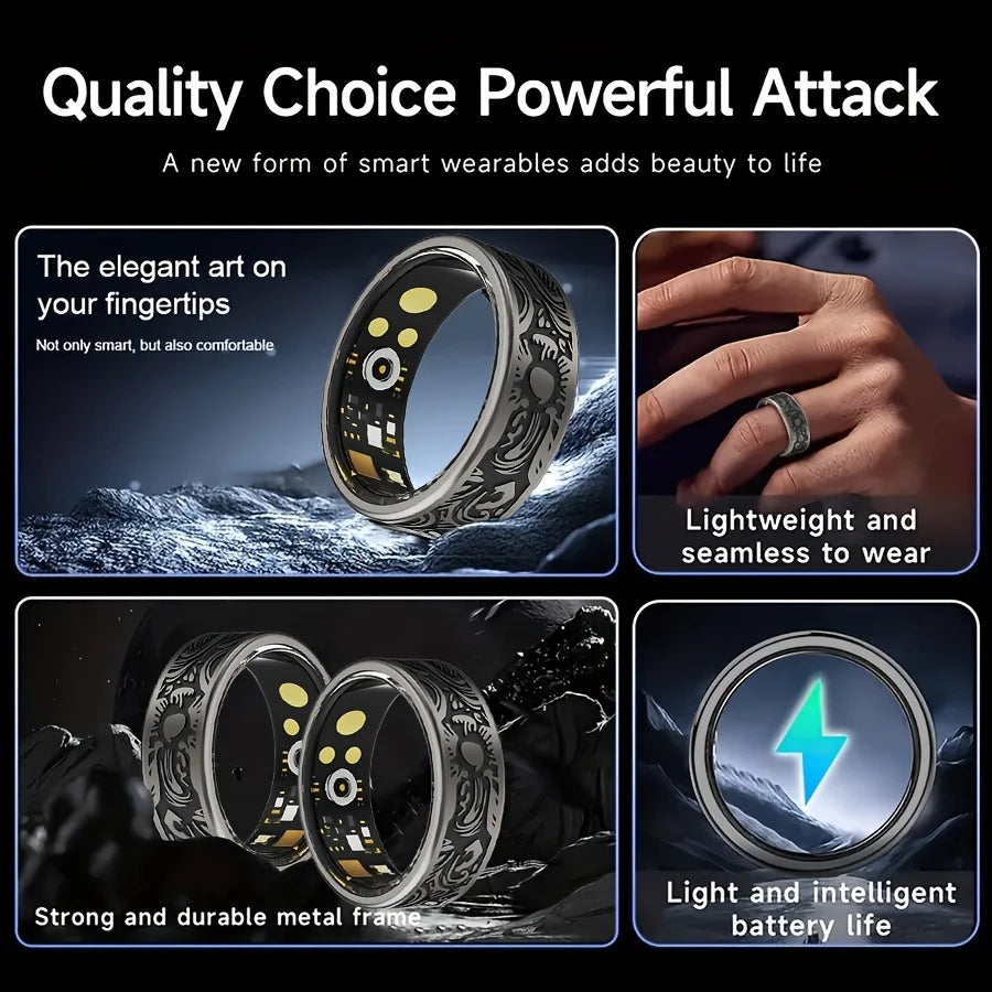 Smart Ring Health Tracker – Sleep Monitor, Heart Rate & Fitness Ring 