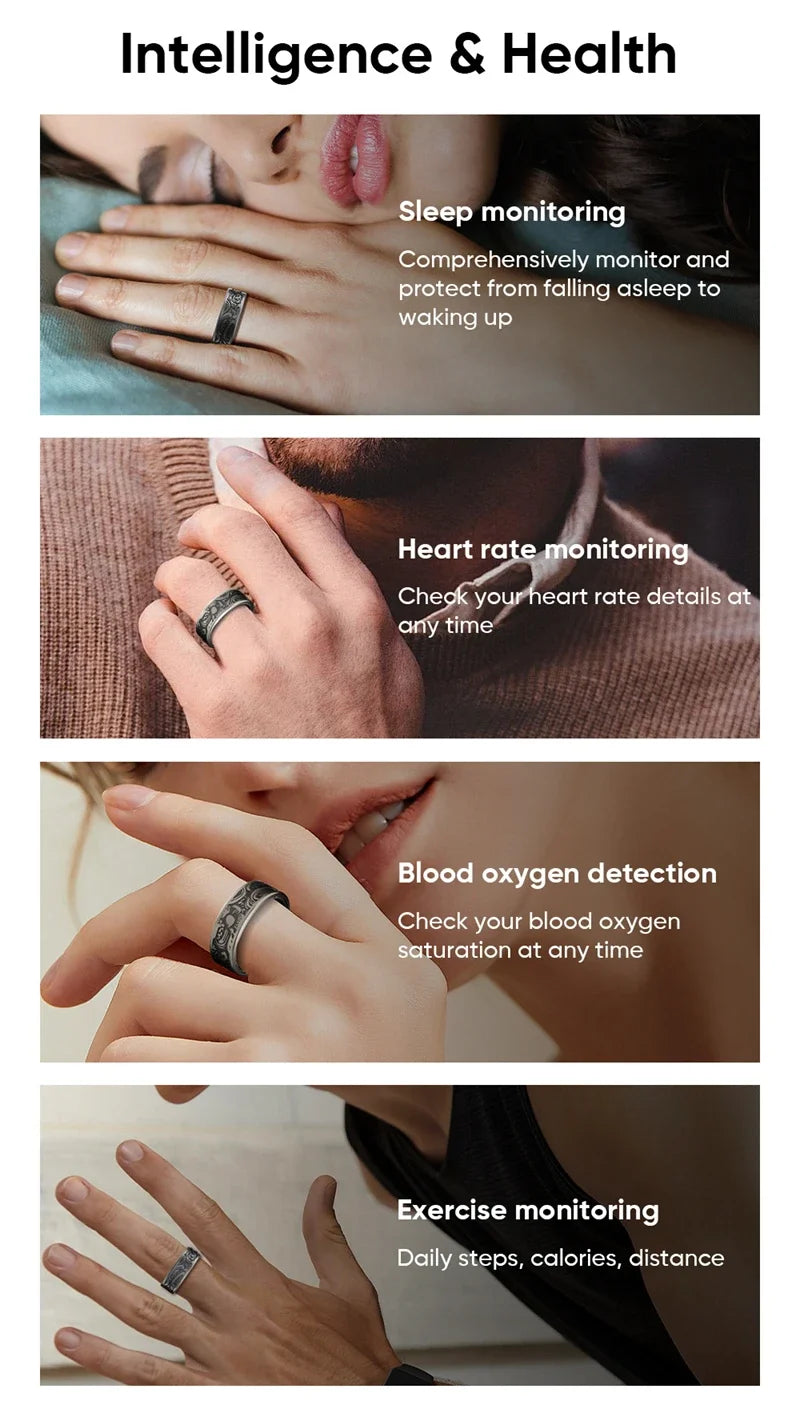Smart Ring Health Tracker – Sleep Monitor, Heart Rate & Fitness Ring 
